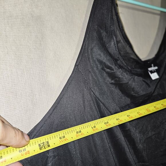 Positive Attitude Southwestern Mesh Maxi Dress Plus Size 18W Stretchy See Though - Picture 7 of 10